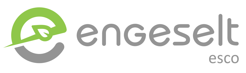 Logo da Engeselt Esco, nas cores verde e branco